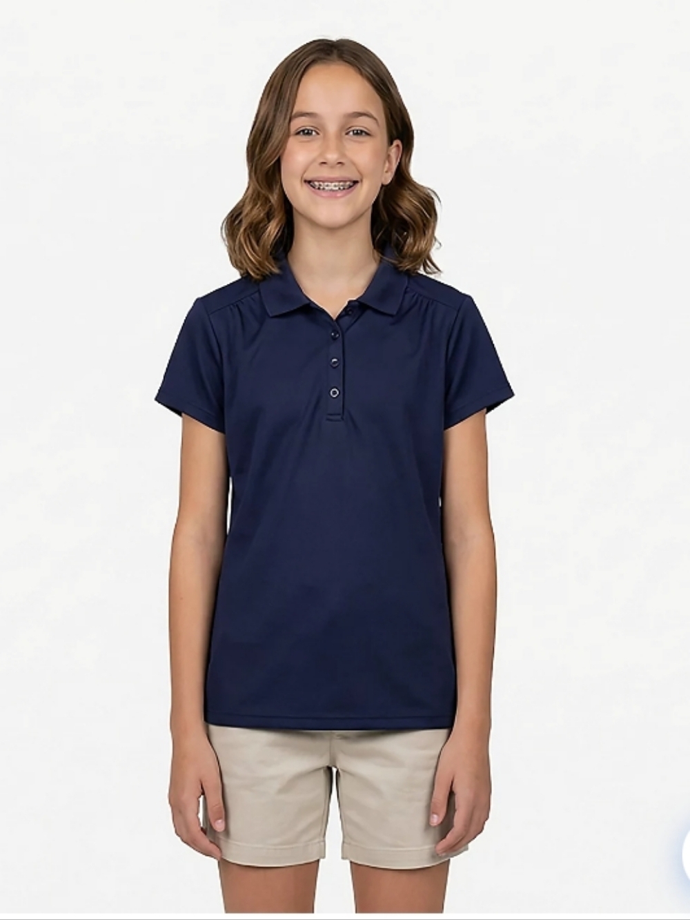 Nautica School Uniform Performance Wear Girls Navy Blue Size 7 / 8 NEW WITH TAGS